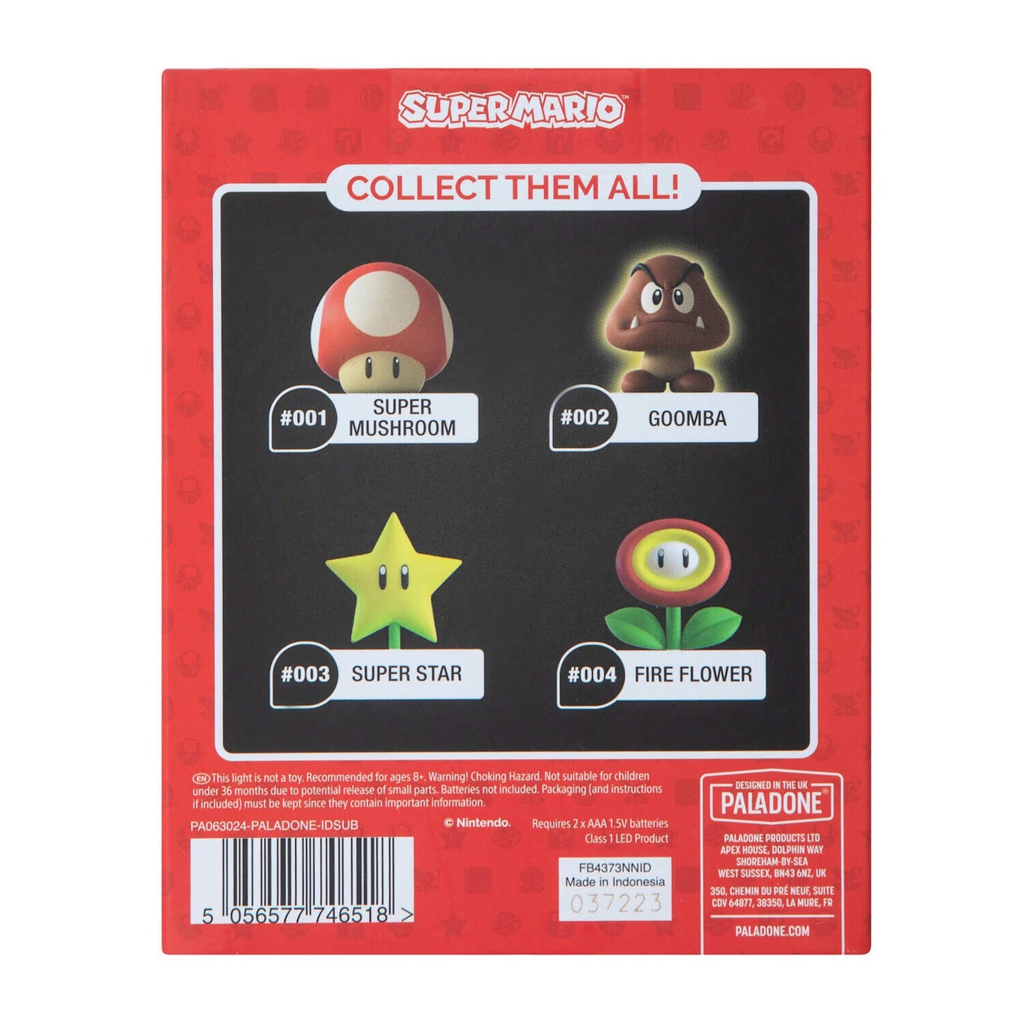 🔥Goomba Super Mario Nintendo Paladone Icons Mini Light #002 BNWT💥