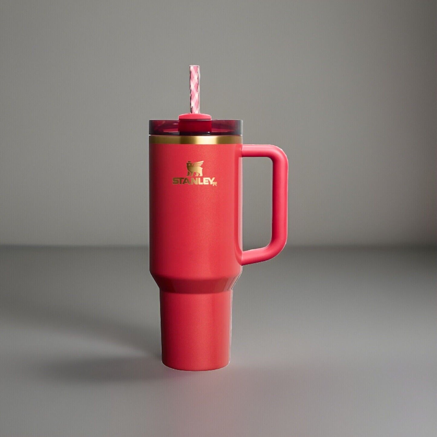 🔥Stanley The Quencher H2.0 FlowState Tumbler 40 OZ - Scarlet Tinsel BNWT💥