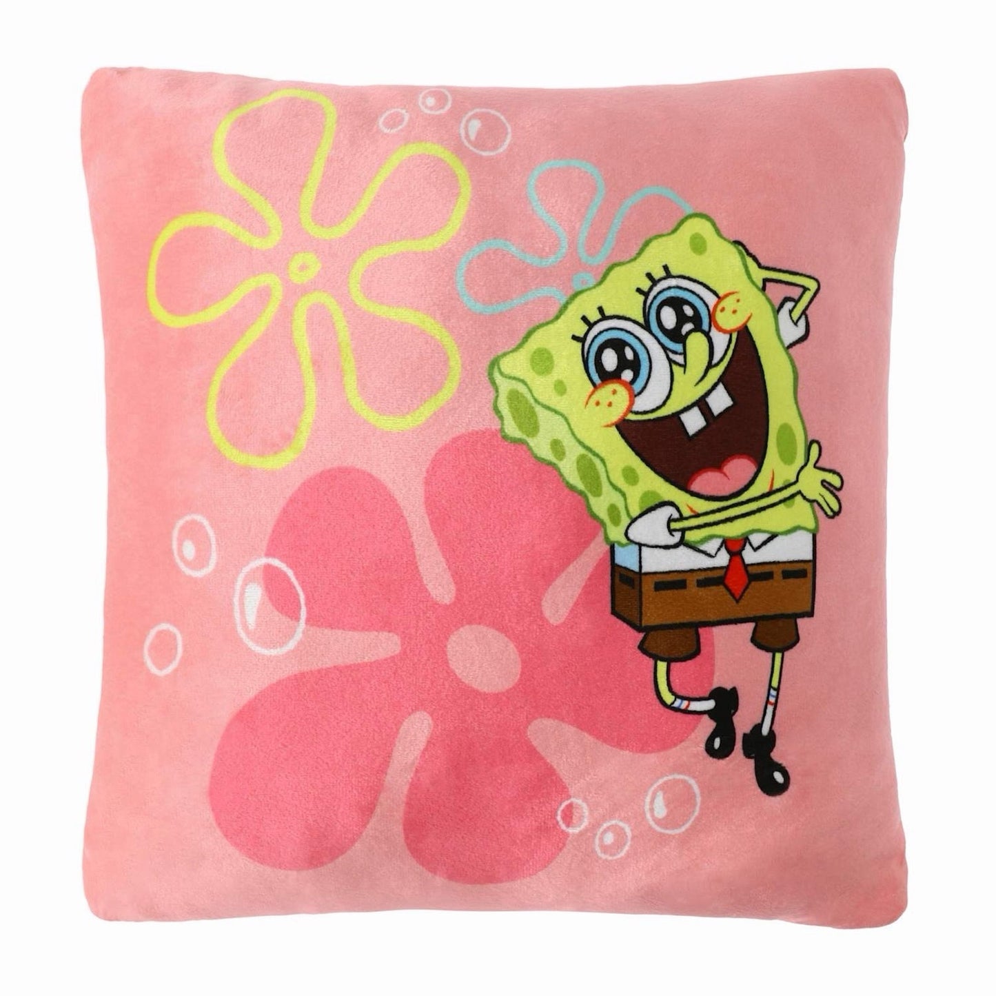 🔥Spongebob SquarePants Silk Touch Throw Pillow 13"x13" Cloud Pillow BNWT🔥