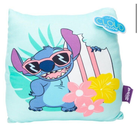 🔥Disney Stitch Travel Cloud Throw Pillow 13in BNWT🔥