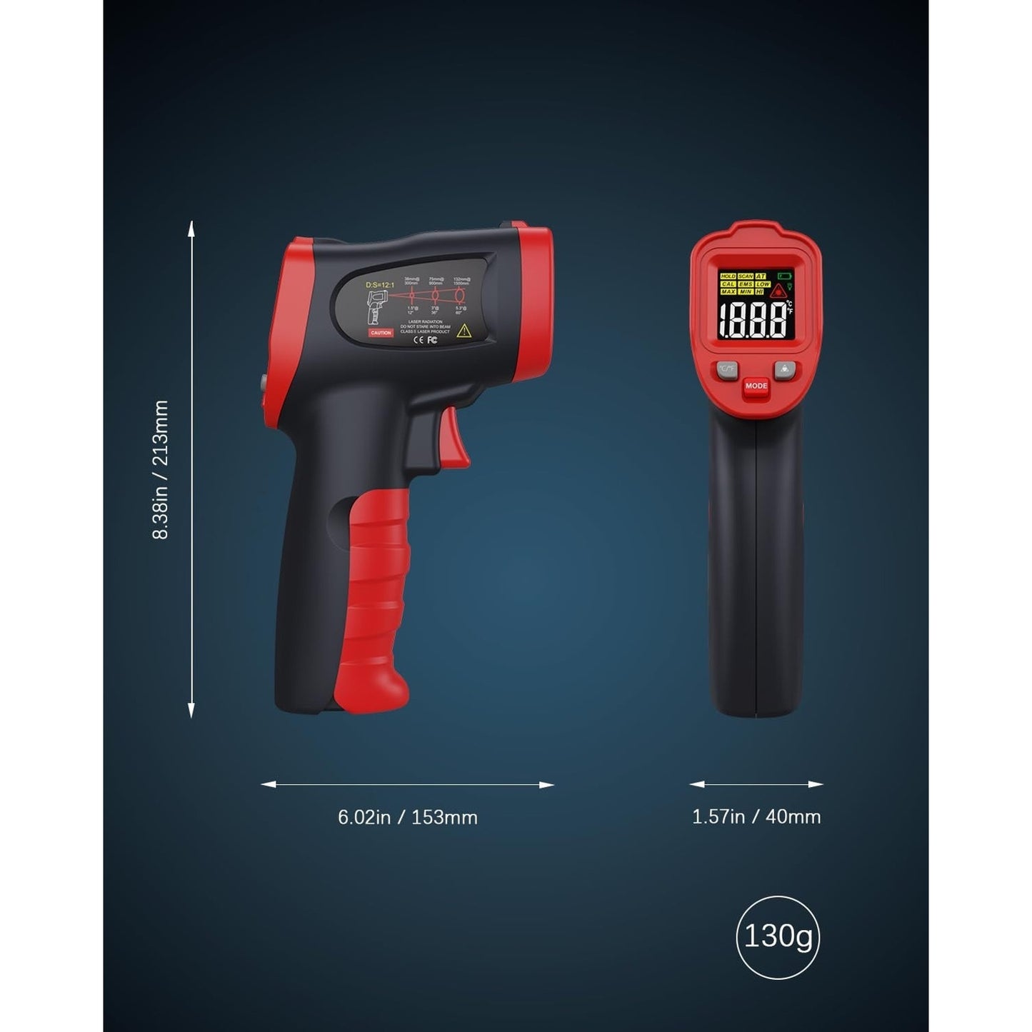 🔥Wintact Infrared Digital Non-Contact Laser Temp Gun BNWT🔥
