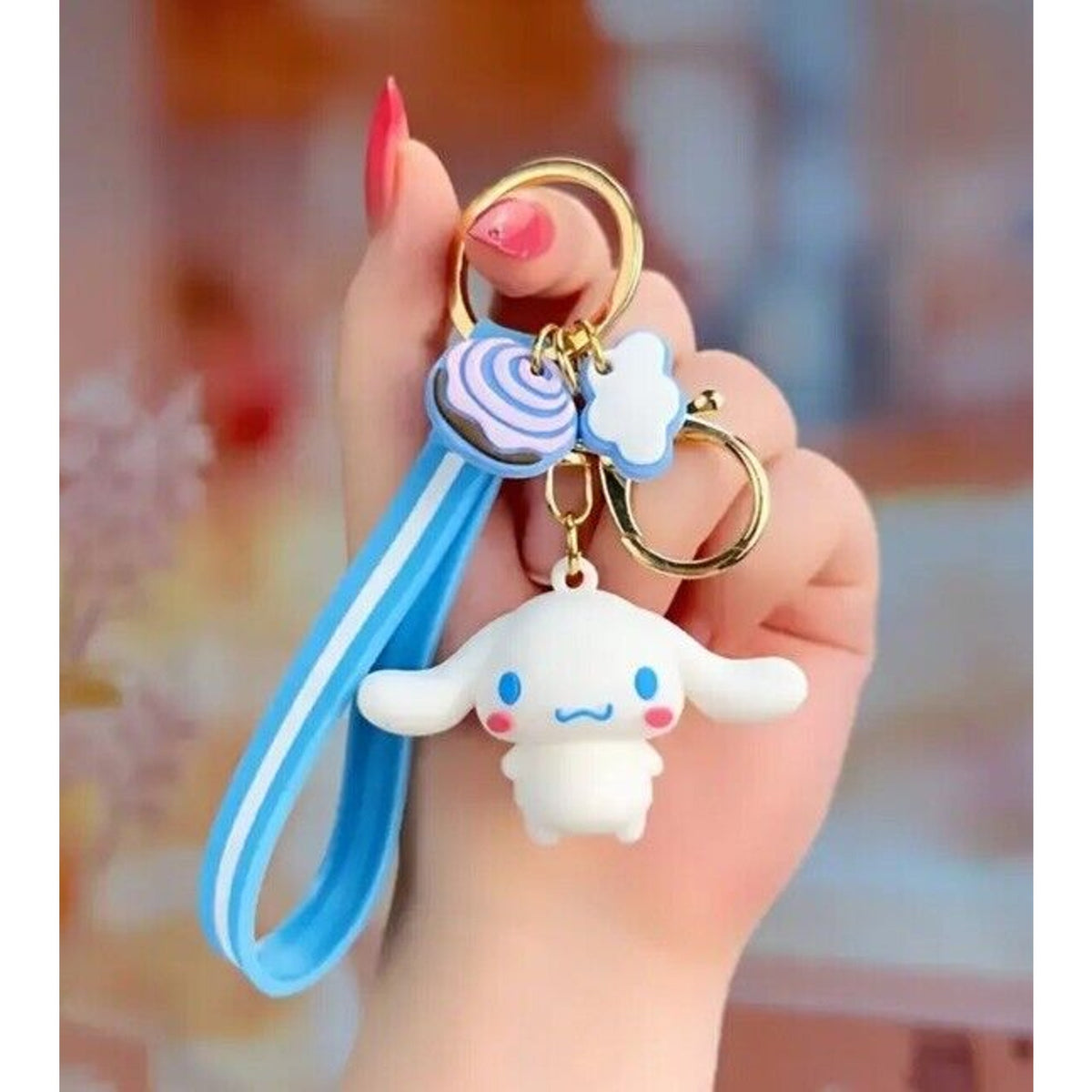 🔥Cute 3D Hello Kitty Cinnamontoll Keychain 2" Keychain BNWT🔥