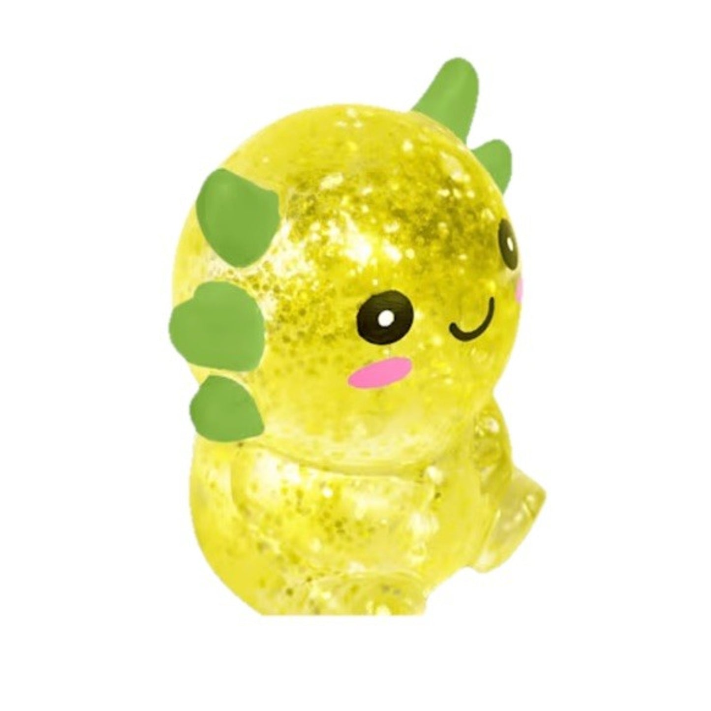 🔥Squishy Glitter Axolotl Squeeze Toy Viral TikTok Stress Reliever Yellow BNWT🔥