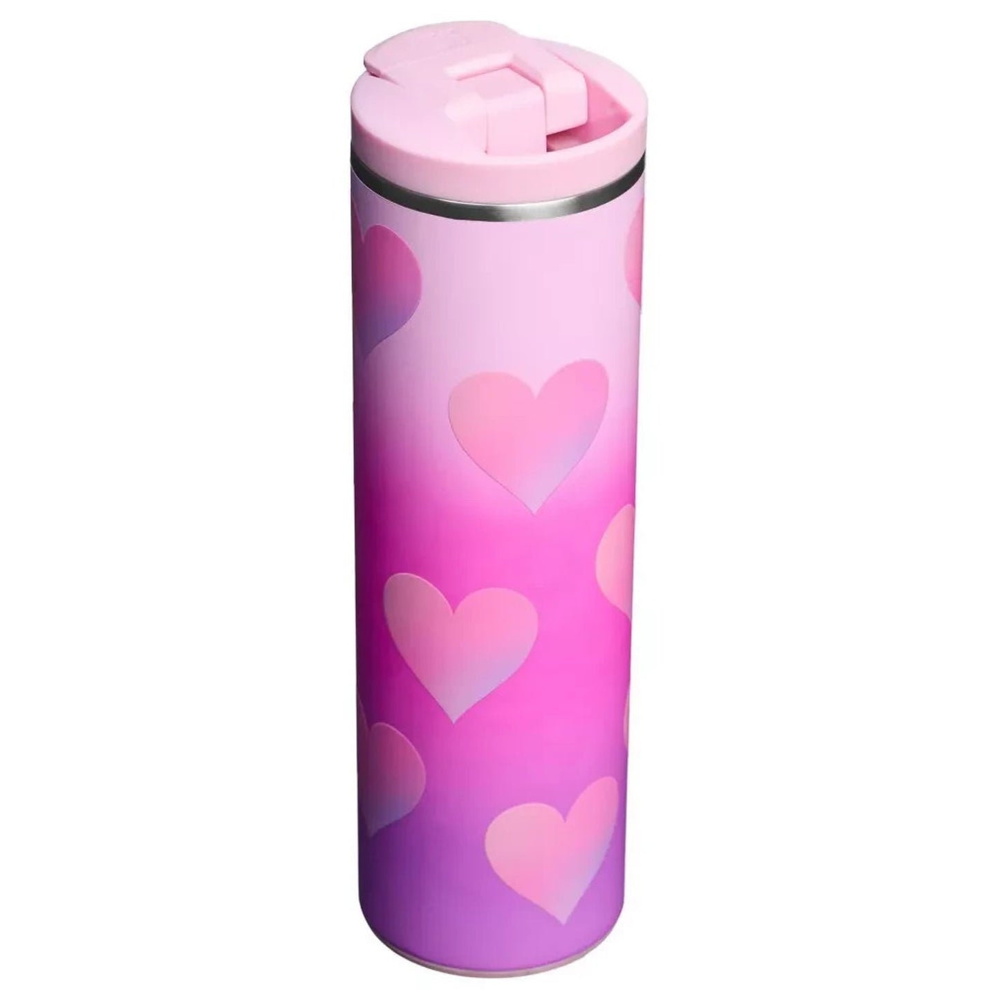 🔥Stanley 16 oz Stainless Aero Light Transit Bottle Powder Heart Gradient🔥