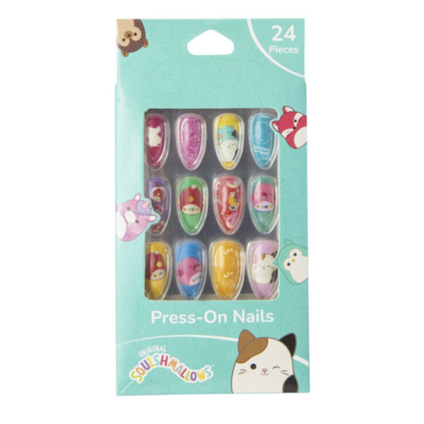🔥Original Squishmallows PRESS-ON NAILS SET OF 24 Easter Gift Super Cute BNIB🔥