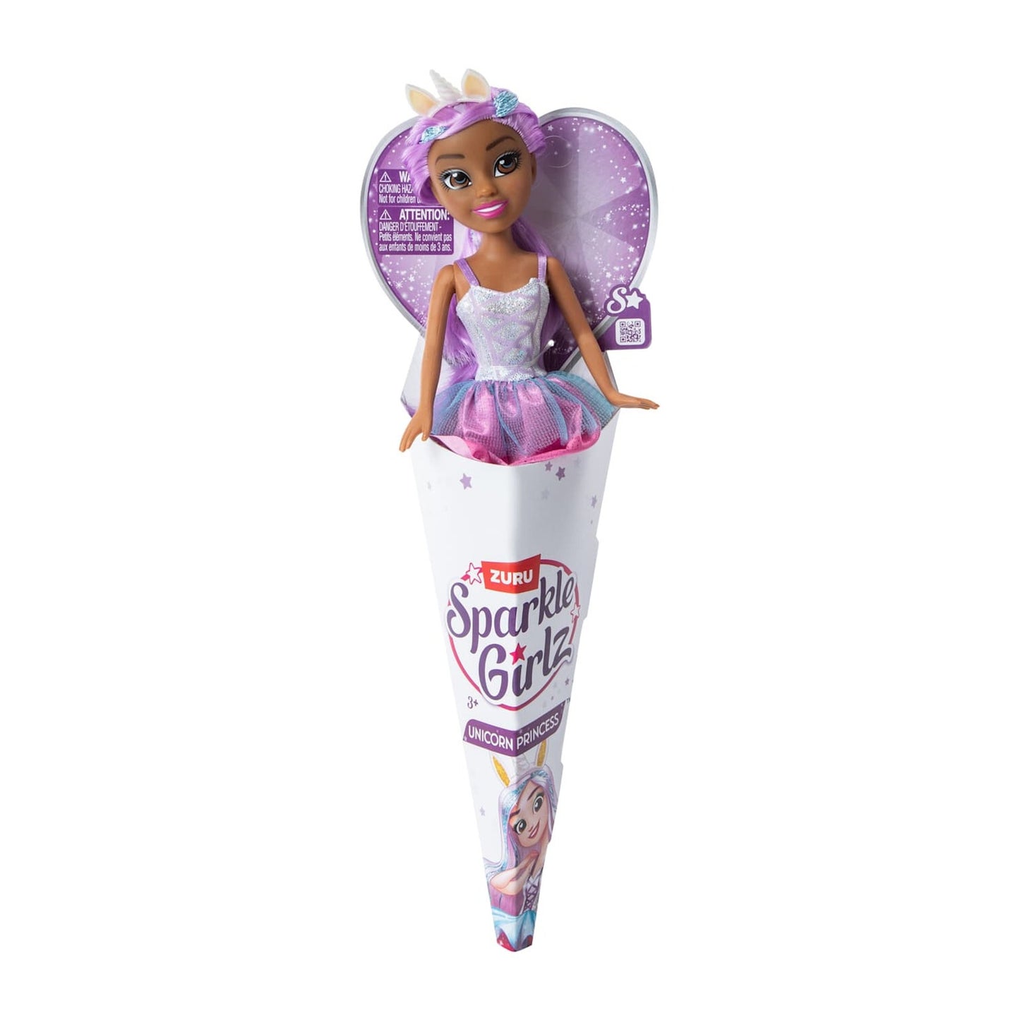 🔥Zuru Sparkle Unicorn Princess 11.5" Girlz Doll Purple Hair BNWT🔥