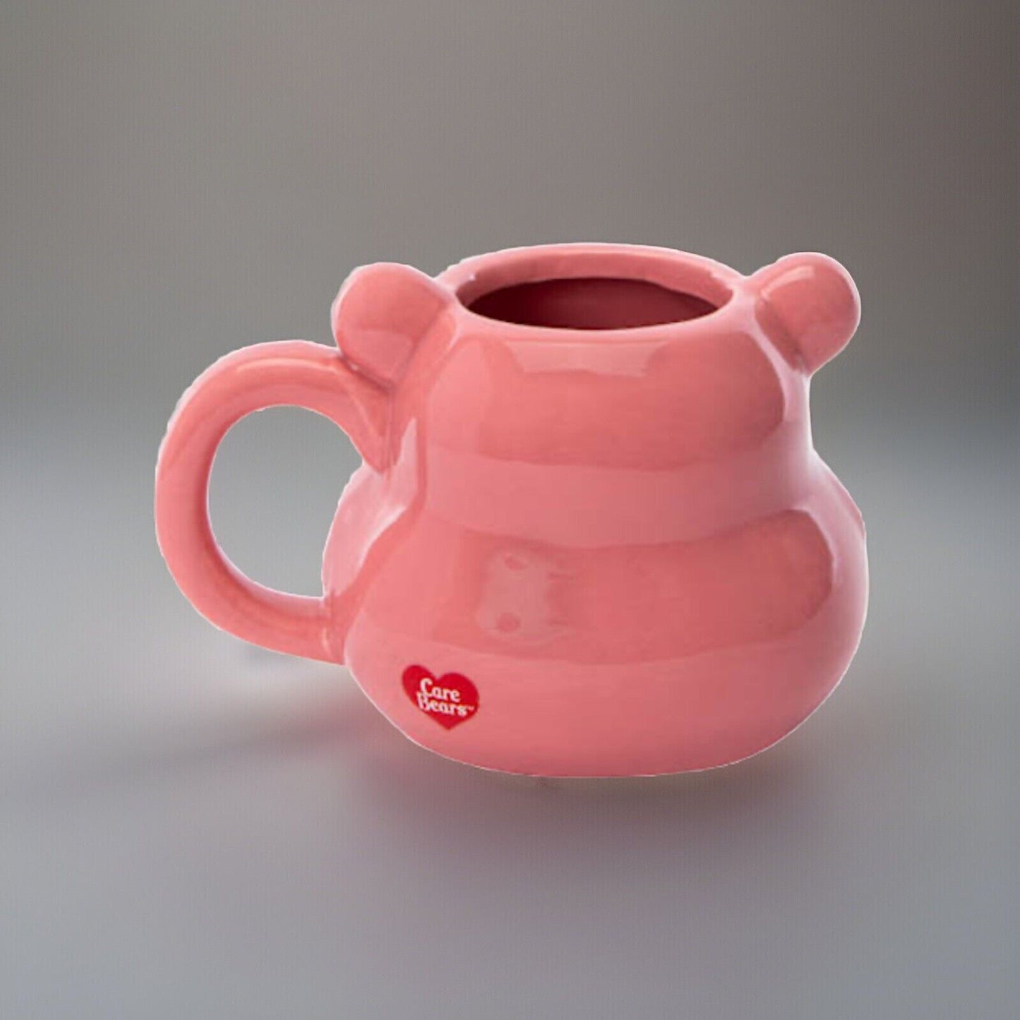 🔥Care Bears - Cheer Bear Sculpted Ceramic Mug 20oz Pink Silver Buffalo BNWT🔥