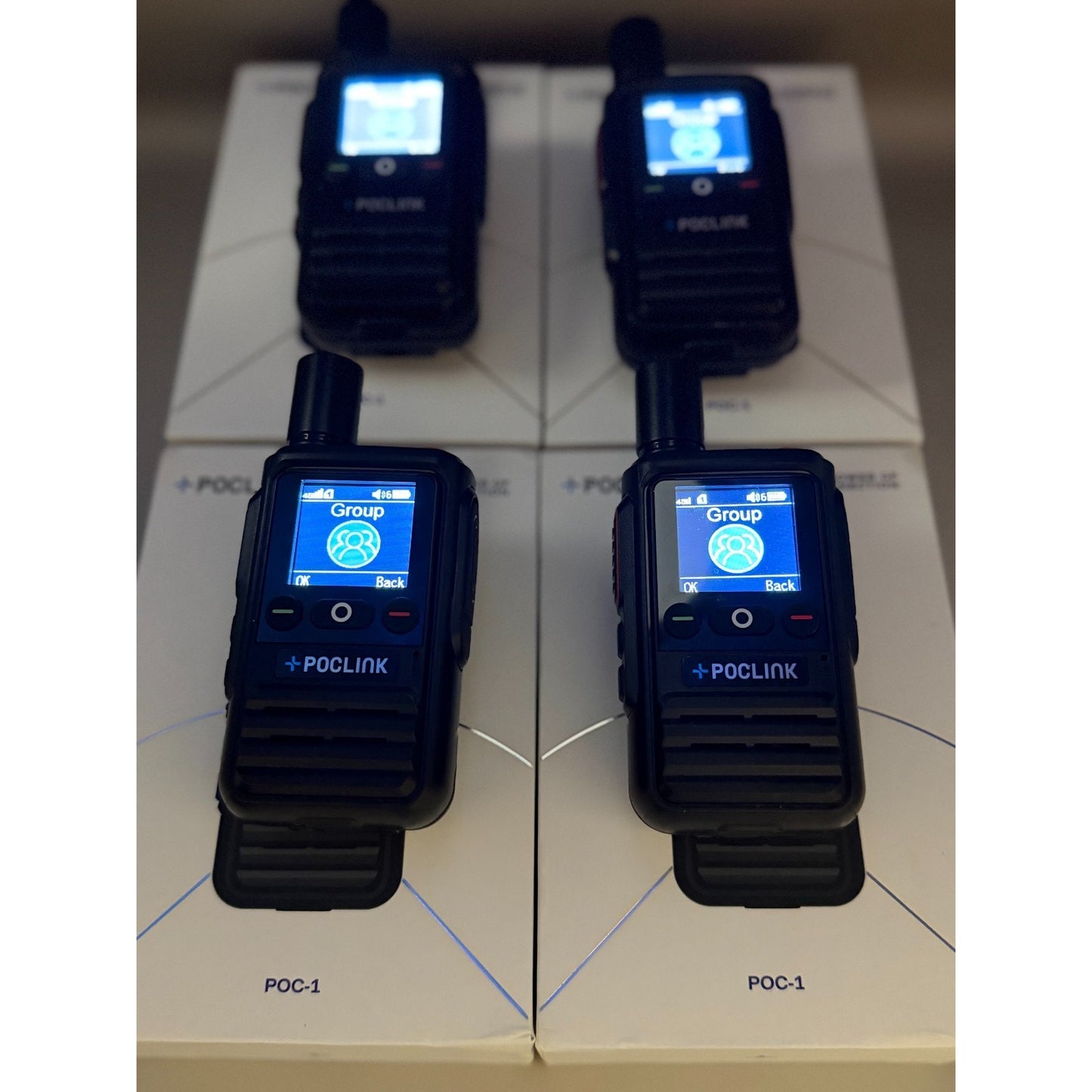 🔥POCLINK POC-1 Radio (4 Pack) Global POC LTE/FRS Radios + Extras 🔥