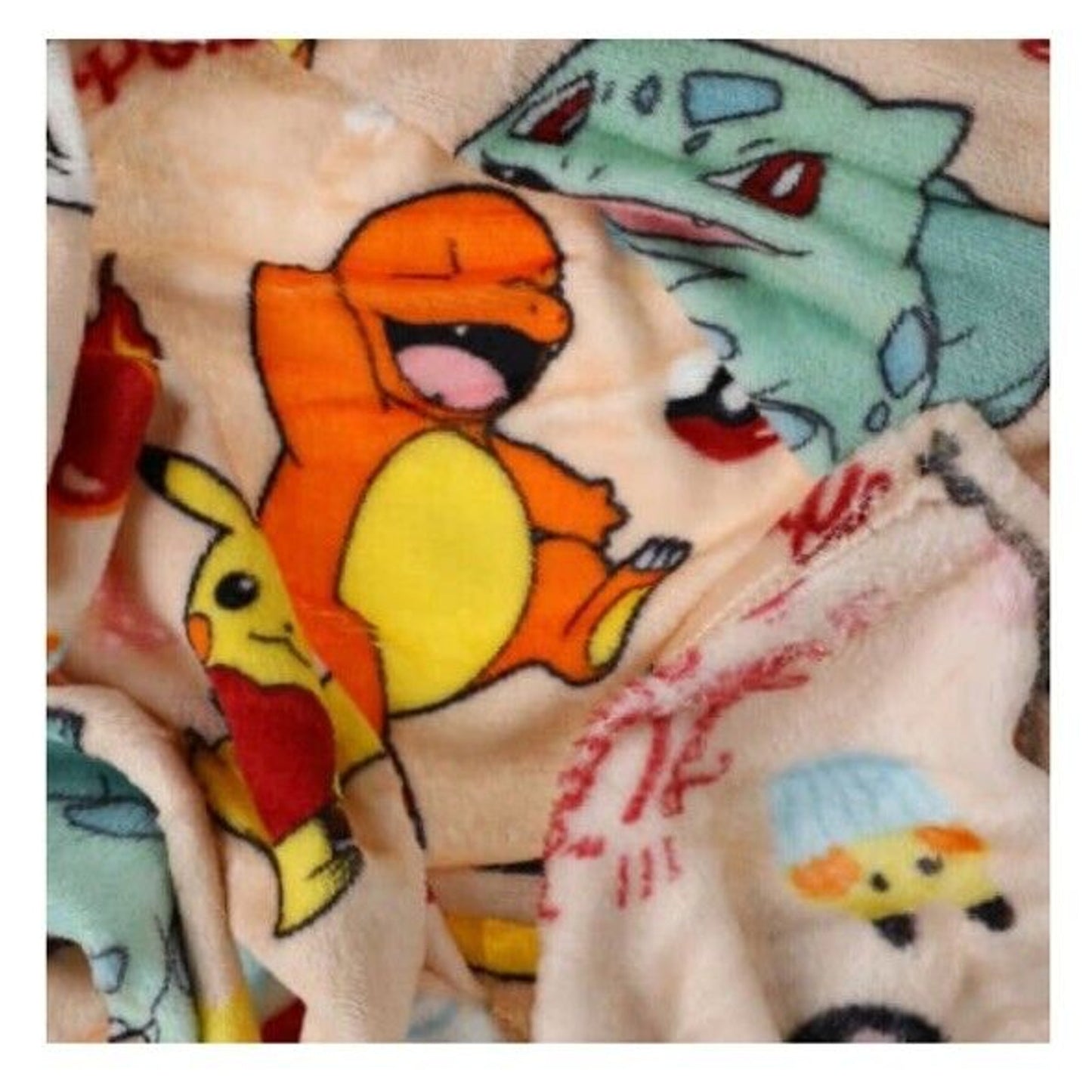 🔥Pokemon Tan 40 x 50 Inch Silk Touch Throw Blanket BNWT🔥
