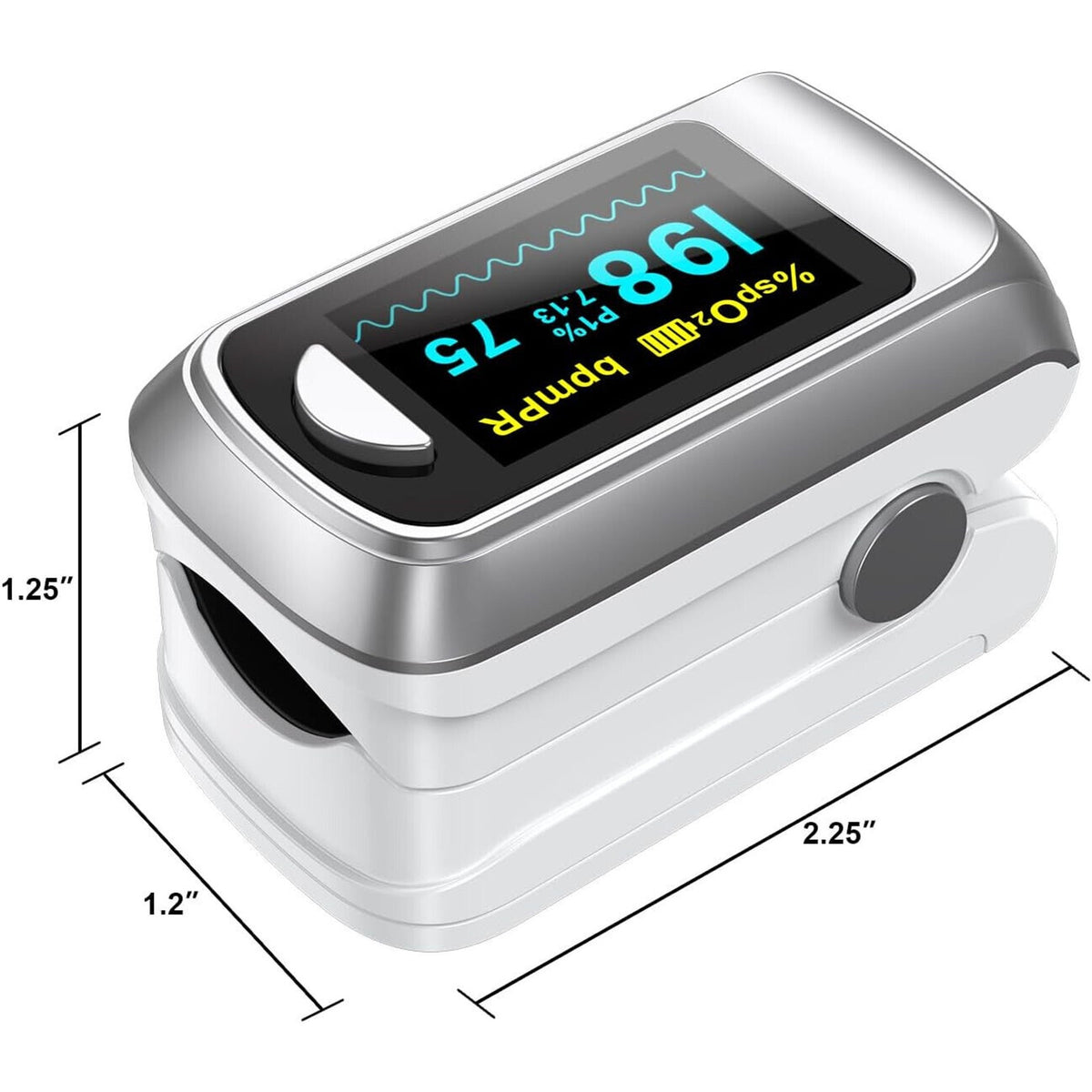 🔥Pulse Oximeter Fingertip Blood Oxygen Monitor Heartbeat SpO2 PR Oxygen BNWT🔥
